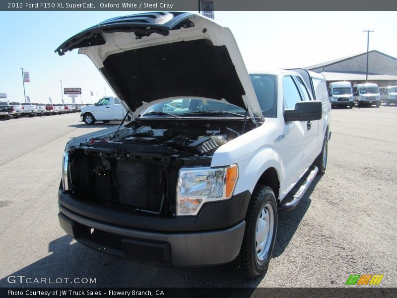 Oxford White / Steel Gray 2012 Ford F150 XL SuperCab