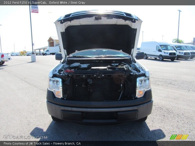 Oxford White / Steel Gray 2012 Ford F150 XL SuperCab