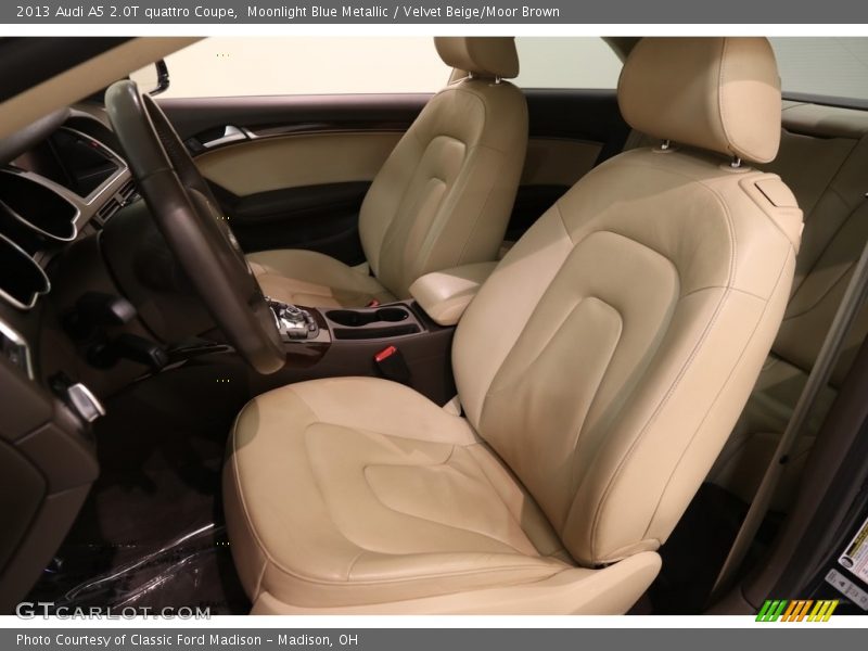 Moonlight Blue Metallic / Velvet Beige/Moor Brown 2013 Audi A5 2.0T quattro Coupe