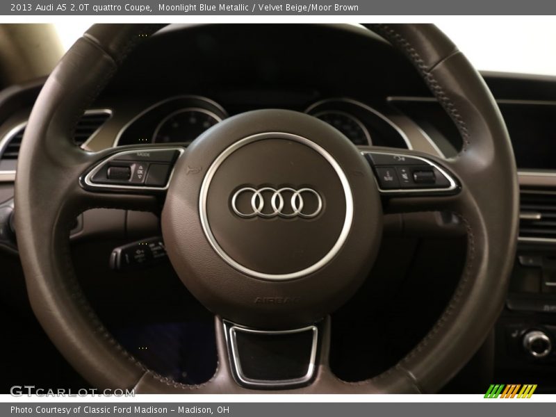 Moonlight Blue Metallic / Velvet Beige/Moor Brown 2013 Audi A5 2.0T quattro Coupe