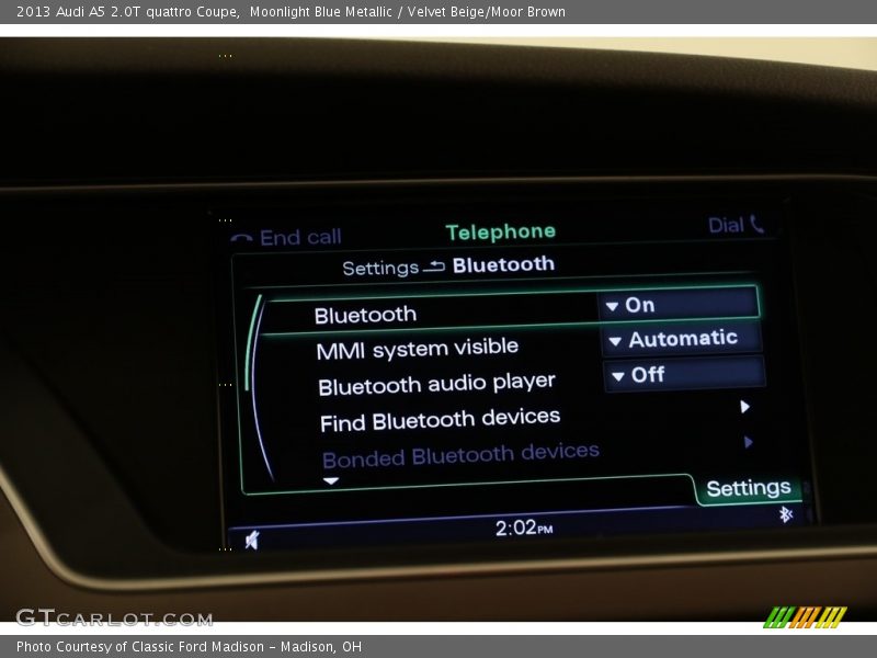 Moonlight Blue Metallic / Velvet Beige/Moor Brown 2013 Audi A5 2.0T quattro Coupe