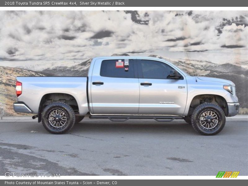 Silver Sky Metallic / Black 2018 Toyota Tundra SR5 CrewMax 4x4