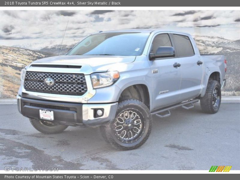 Silver Sky Metallic / Black 2018 Toyota Tundra SR5 CrewMax 4x4