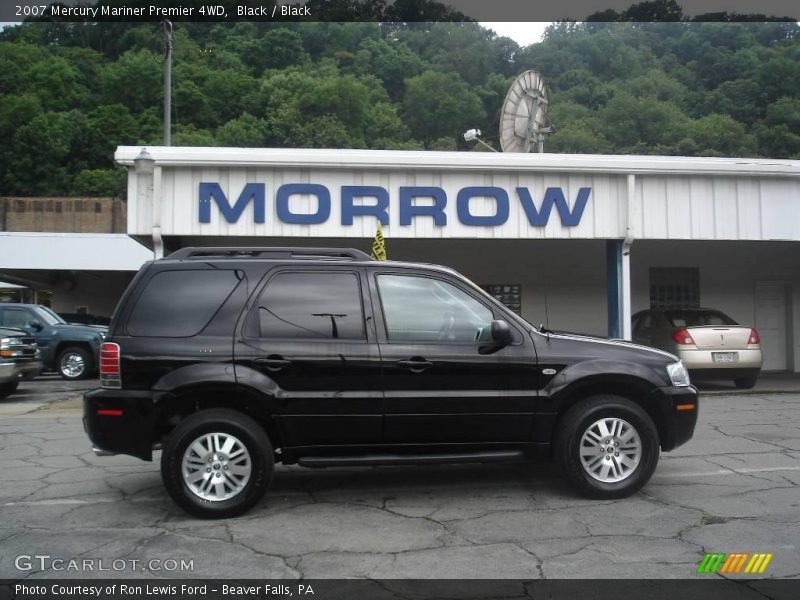 Black / Black 2007 Mercury Mariner Premier 4WD