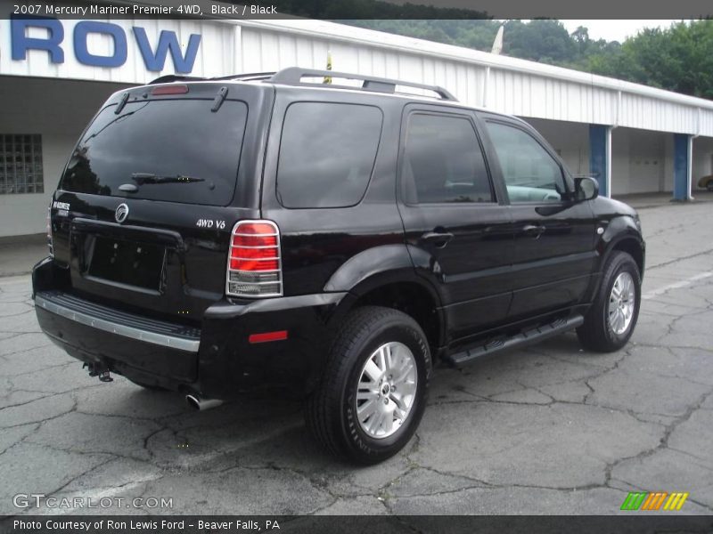 Black / Black 2007 Mercury Mariner Premier 4WD