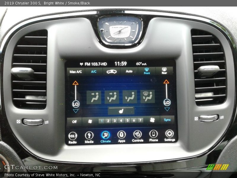Bright White / Smoke/Black 2019 Chrysler 300 S