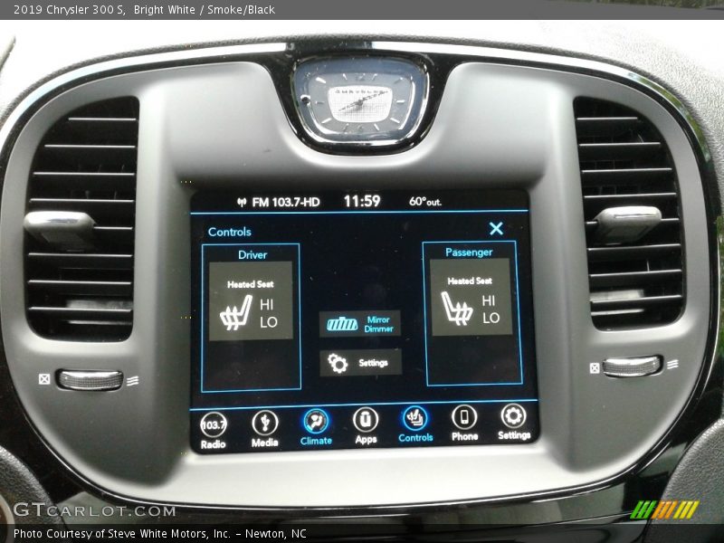 Bright White / Smoke/Black 2019 Chrysler 300 S