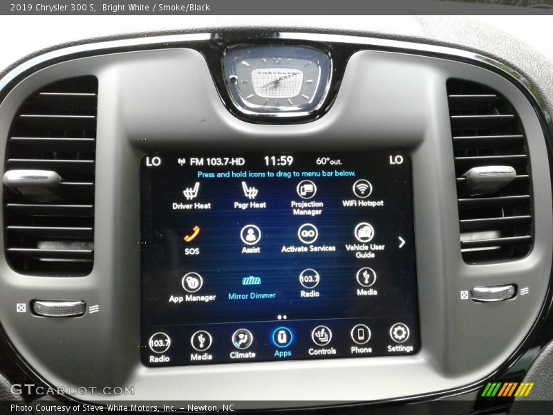Bright White / Smoke/Black 2019 Chrysler 300 S