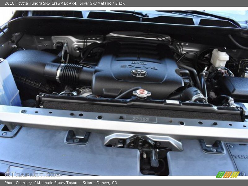Silver Sky Metallic / Black 2018 Toyota Tundra SR5 CrewMax 4x4
