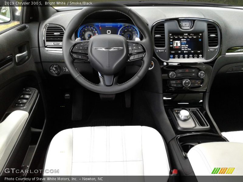 Bright White / Smoke/Black 2019 Chrysler 300 S