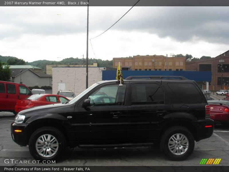 Black / Black 2007 Mercury Mariner Premier 4WD