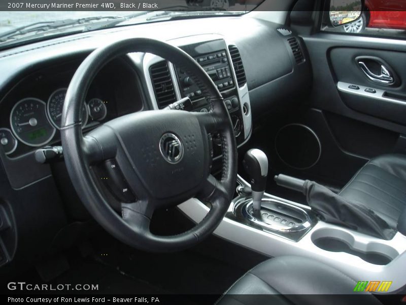 Black / Black 2007 Mercury Mariner Premier 4WD