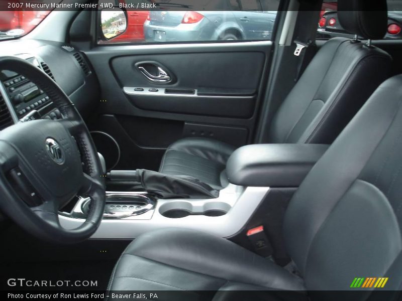 Black / Black 2007 Mercury Mariner Premier 4WD