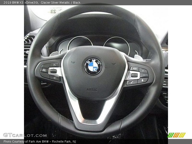 Glacier Silver Metallic / Black 2019 BMW X3 xDrive30i