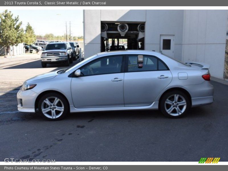 Classic Silver Metallic / Dark Charcoal 2013 Toyota Corolla S