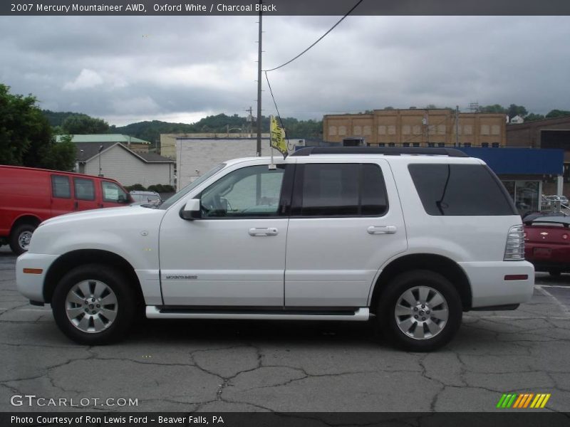 Oxford White / Charcoal Black 2007 Mercury Mountaineer AWD