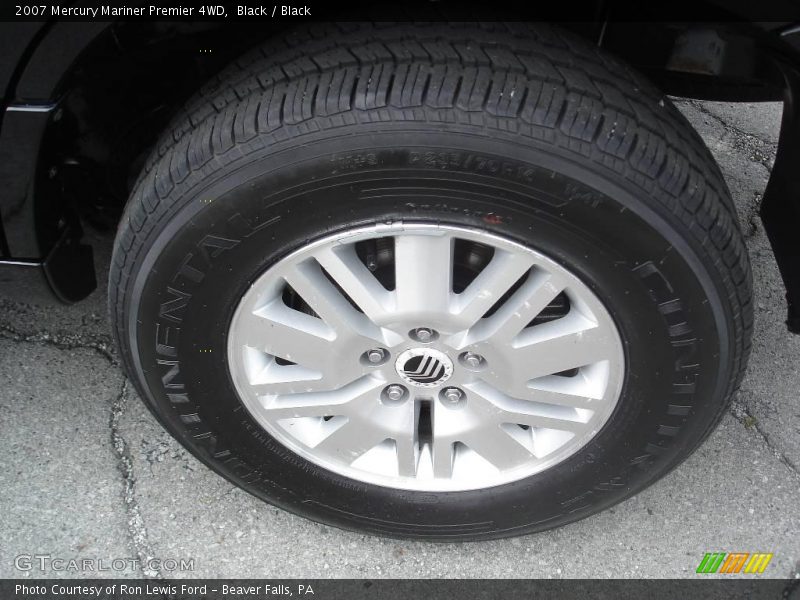 Black / Black 2007 Mercury Mariner Premier 4WD