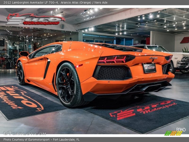 Arancio Atlas (Orange) / Nero Ade 2012 Lamborghini Aventador LP 700-4