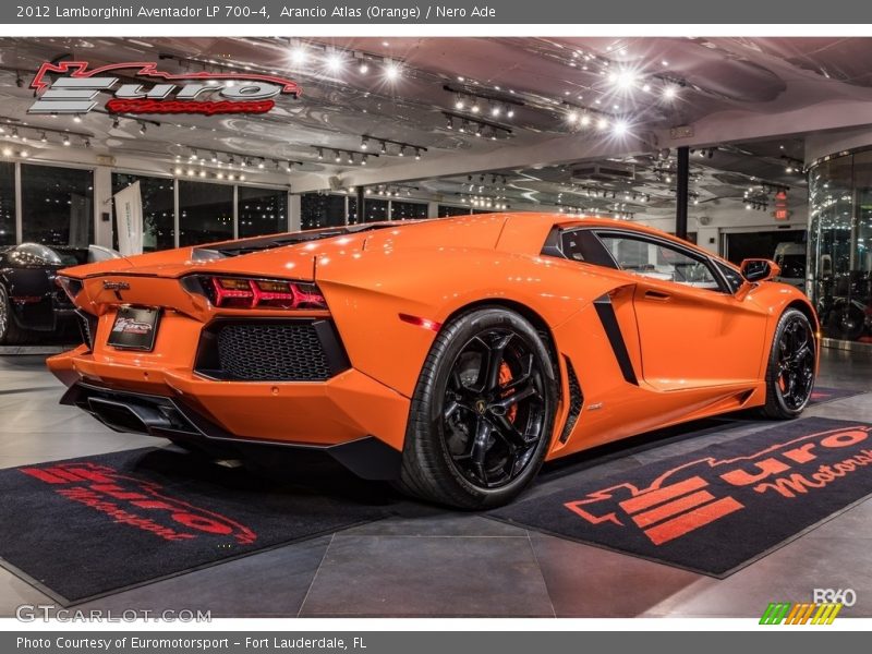 Arancio Atlas (Orange) / Nero Ade 2012 Lamborghini Aventador LP 700-4