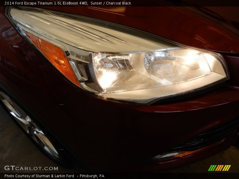 Sunset / Charcoal Black 2014 Ford Escape Titanium 1.6L EcoBoost 4WD