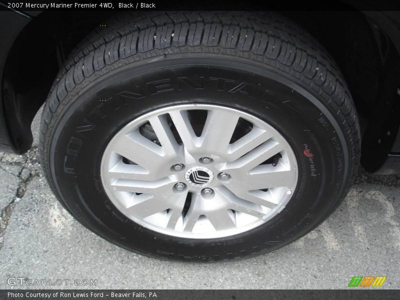 Black / Black 2007 Mercury Mariner Premier 4WD