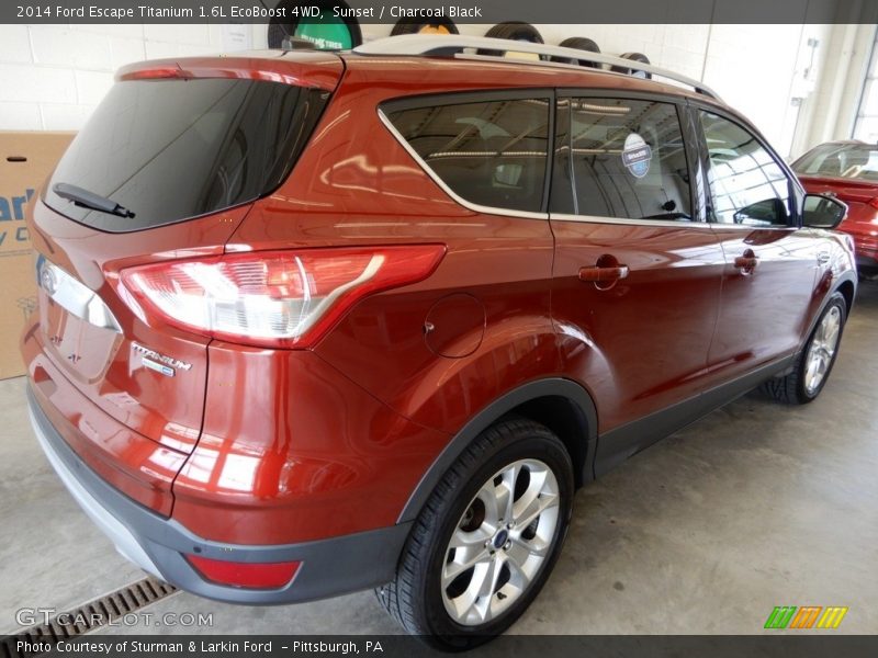 Sunset / Charcoal Black 2014 Ford Escape Titanium 1.6L EcoBoost 4WD