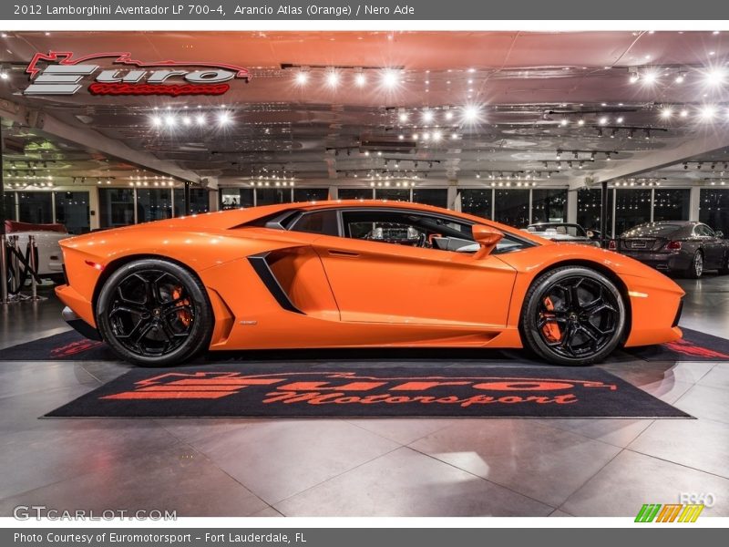 Arancio Atlas (Orange) / Nero Ade 2012 Lamborghini Aventador LP 700-4