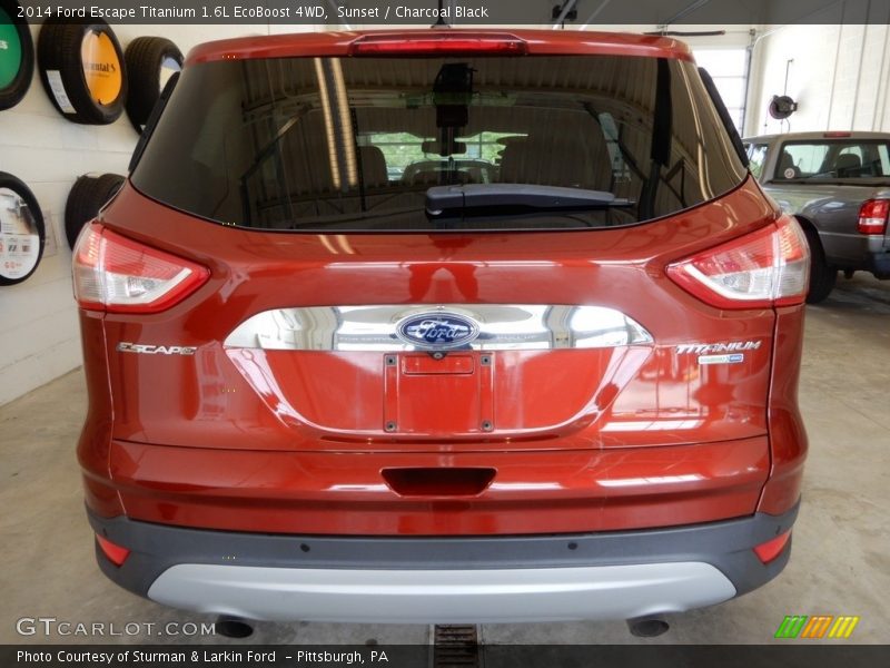 Sunset / Charcoal Black 2014 Ford Escape Titanium 1.6L EcoBoost 4WD