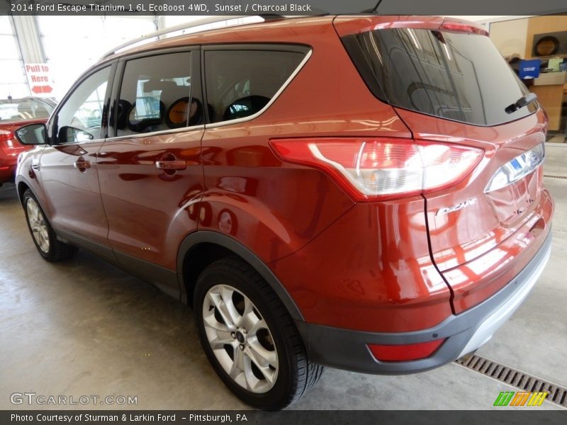 Sunset / Charcoal Black 2014 Ford Escape Titanium 1.6L EcoBoost 4WD