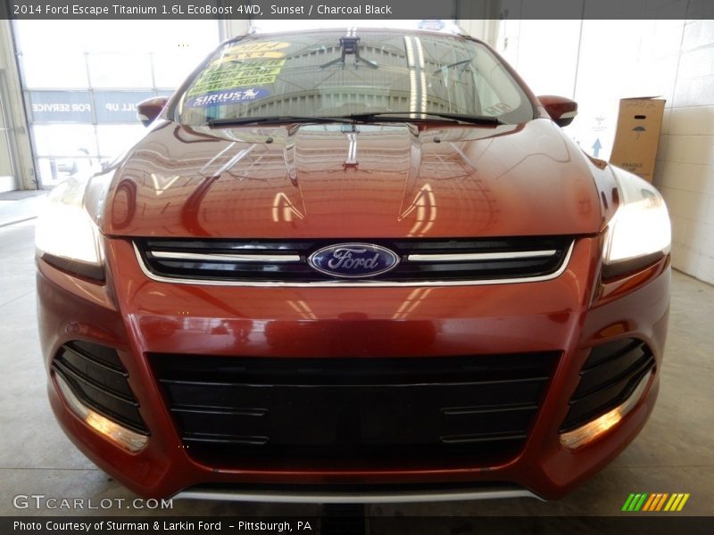 Sunset / Charcoal Black 2014 Ford Escape Titanium 1.6L EcoBoost 4WD