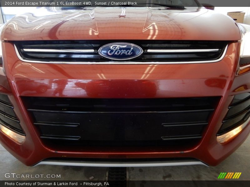 Sunset / Charcoal Black 2014 Ford Escape Titanium 1.6L EcoBoost 4WD