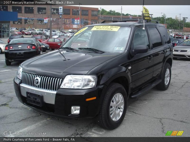 Black / Black 2007 Mercury Mariner Premier 4WD