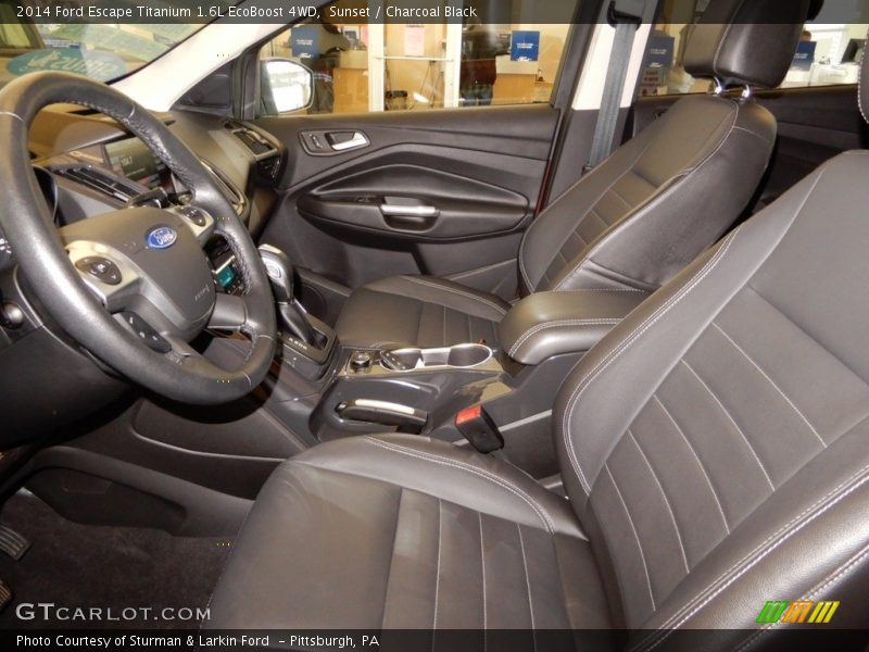 Sunset / Charcoal Black 2014 Ford Escape Titanium 1.6L EcoBoost 4WD