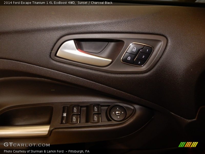 Sunset / Charcoal Black 2014 Ford Escape Titanium 1.6L EcoBoost 4WD