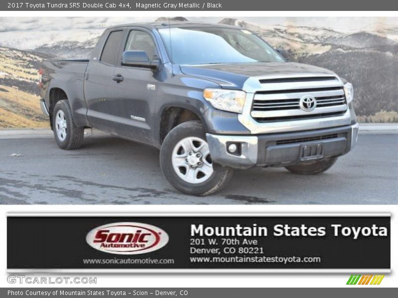 Magnetic Gray Metallic / Black 2017 Toyota Tundra SR5 Double Cab 4x4