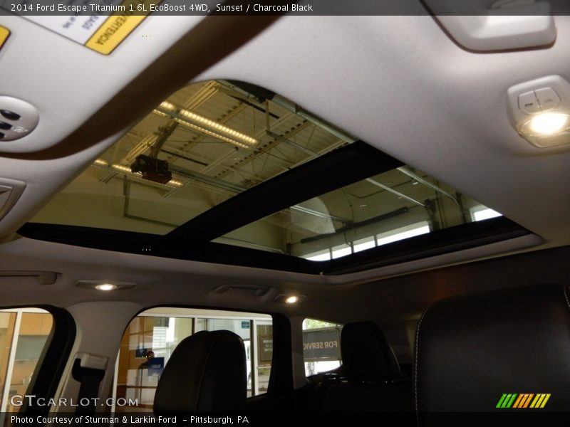 Sunset / Charcoal Black 2014 Ford Escape Titanium 1.6L EcoBoost 4WD