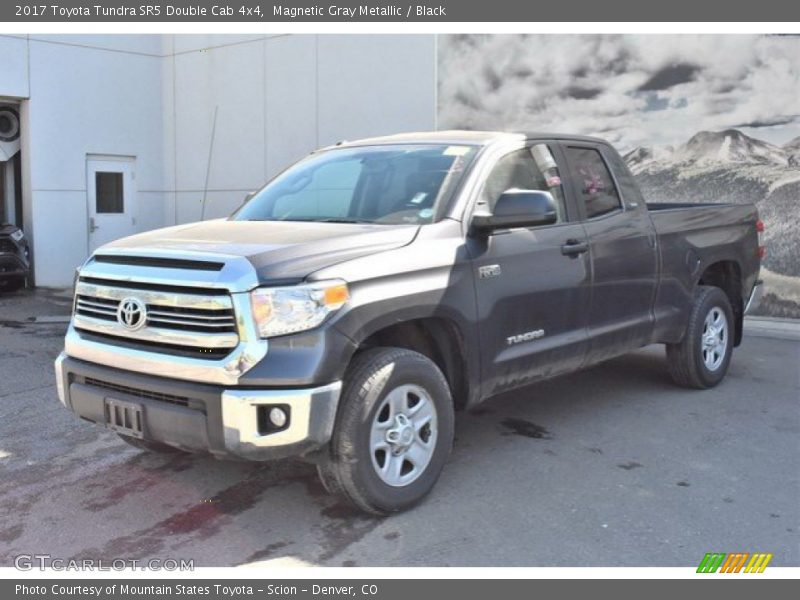 Magnetic Gray Metallic / Black 2017 Toyota Tundra SR5 Double Cab 4x4
