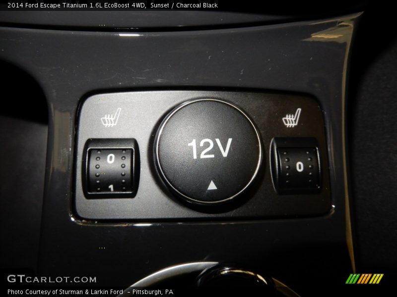 Sunset / Charcoal Black 2014 Ford Escape Titanium 1.6L EcoBoost 4WD