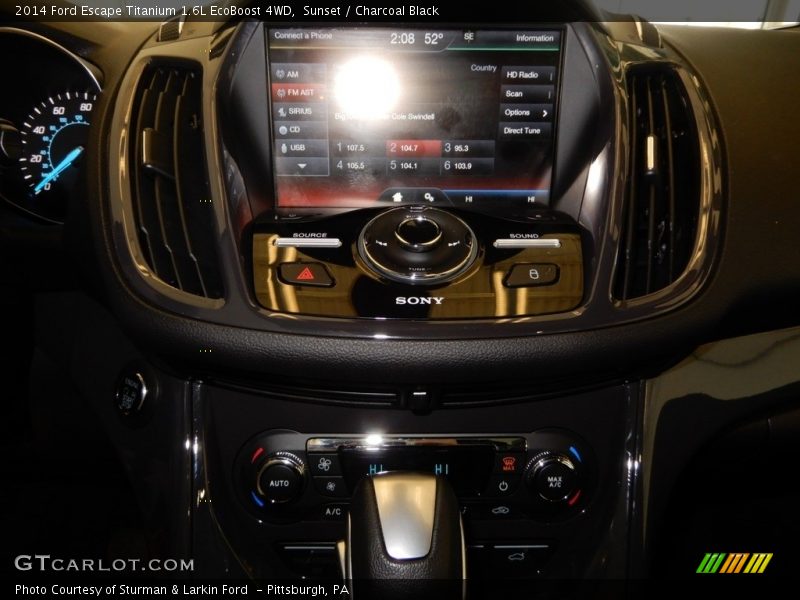 Sunset / Charcoal Black 2014 Ford Escape Titanium 1.6L EcoBoost 4WD