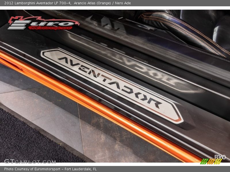 Arancio Atlas (Orange) / Nero Ade 2012 Lamborghini Aventador LP 700-4