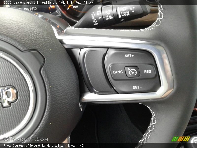 Bikini Pearl / Black 2019 Jeep Wrangler Unlimited Sahara 4x4