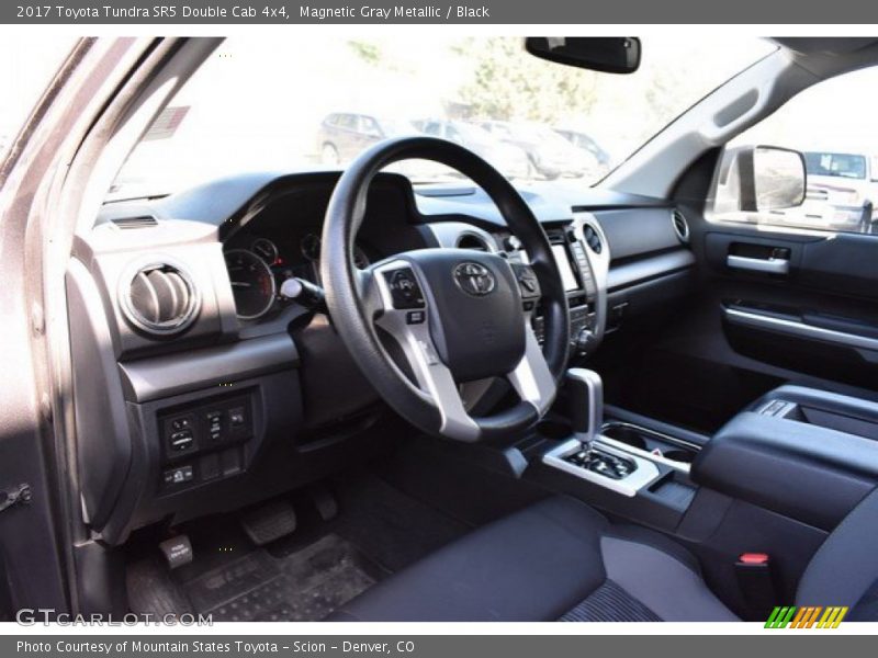 Magnetic Gray Metallic / Black 2017 Toyota Tundra SR5 Double Cab 4x4