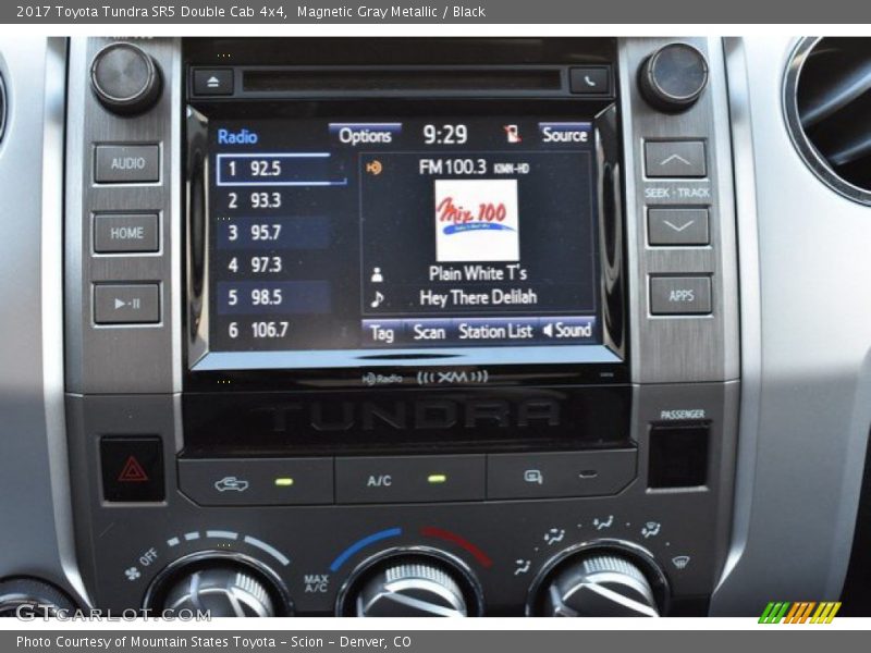 Magnetic Gray Metallic / Black 2017 Toyota Tundra SR5 Double Cab 4x4