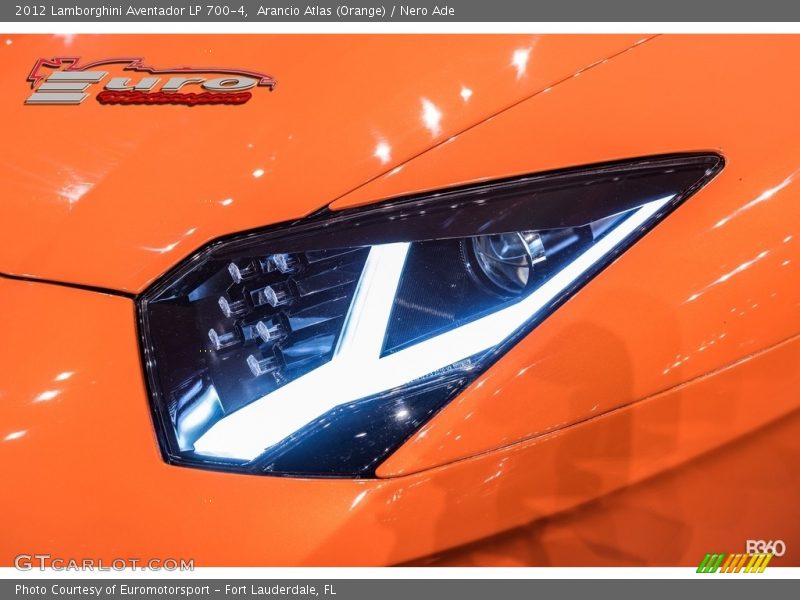 Arancio Atlas (Orange) / Nero Ade 2012 Lamborghini Aventador LP 700-4