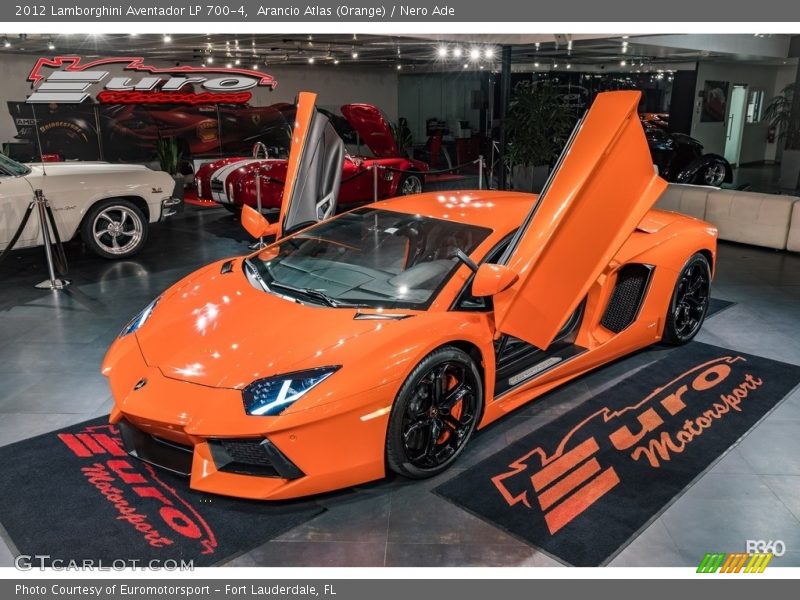 Arancio Atlas (Orange) / Nero Ade 2012 Lamborghini Aventador LP 700-4