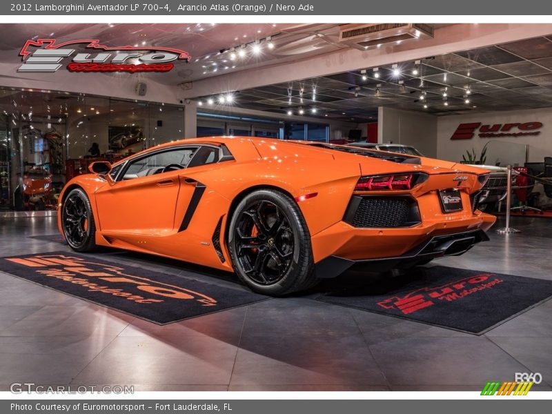 Arancio Atlas (Orange) / Nero Ade 2012 Lamborghini Aventador LP 700-4