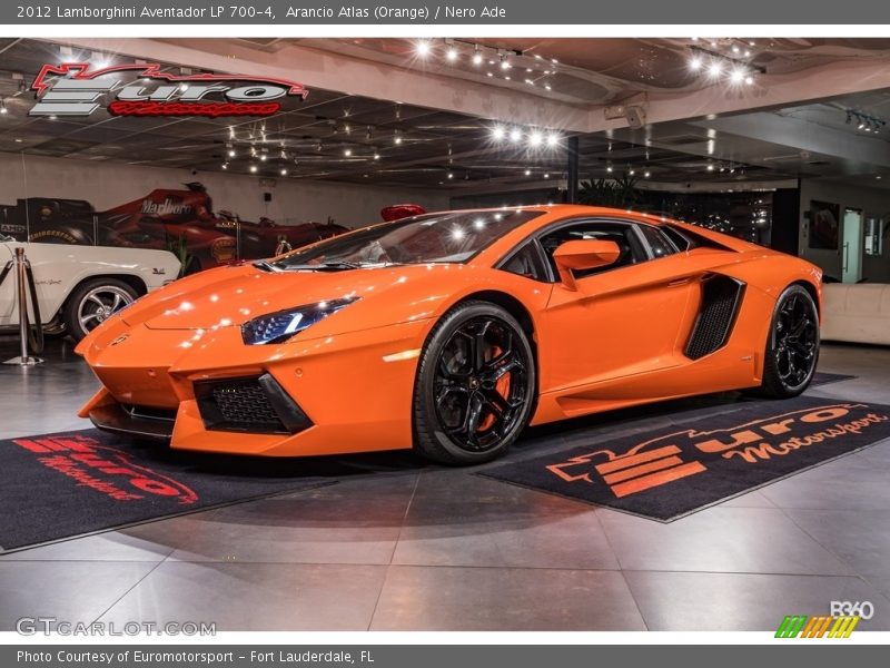 Arancio Atlas (Orange) / Nero Ade 2012 Lamborghini Aventador LP 700-4