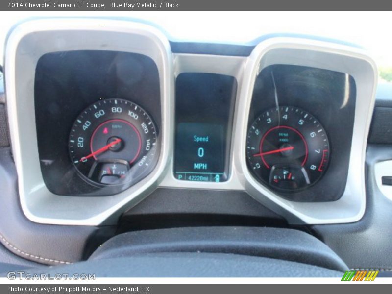 Blue Ray Metallic / Black 2014 Chevrolet Camaro LT Coupe