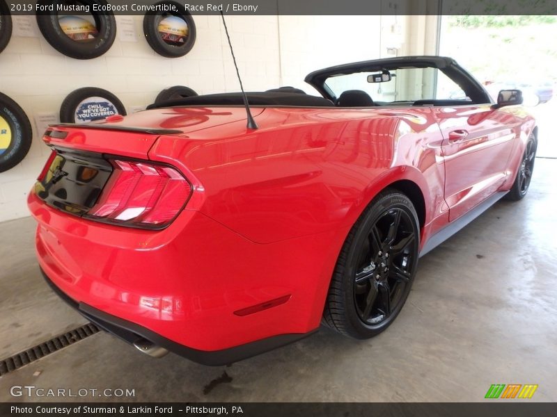 Race Red / Ebony 2019 Ford Mustang EcoBoost Convertible