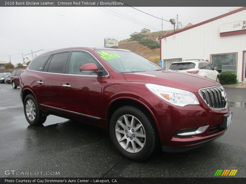 Crimson Red Tintcoat / Ebony/Ebony 2016 Buick Enclave Leather